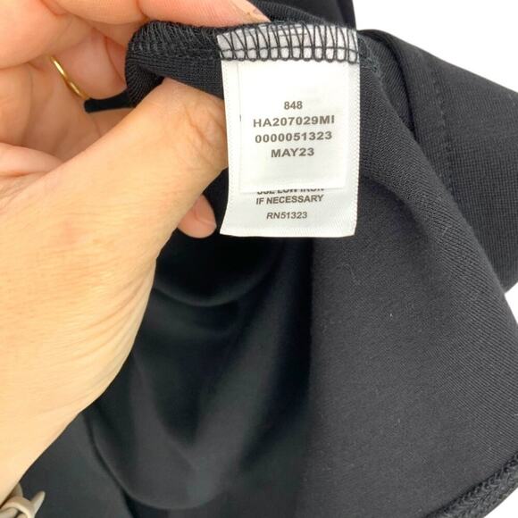 Halogen Ruched Jersey Midi Skirt Black Size XXS NWOT $34 MSRP - Picture 7 of 9